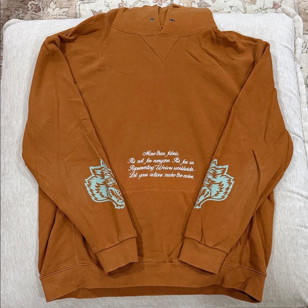 Darc Sport Brown Hoodie with Wolf Design